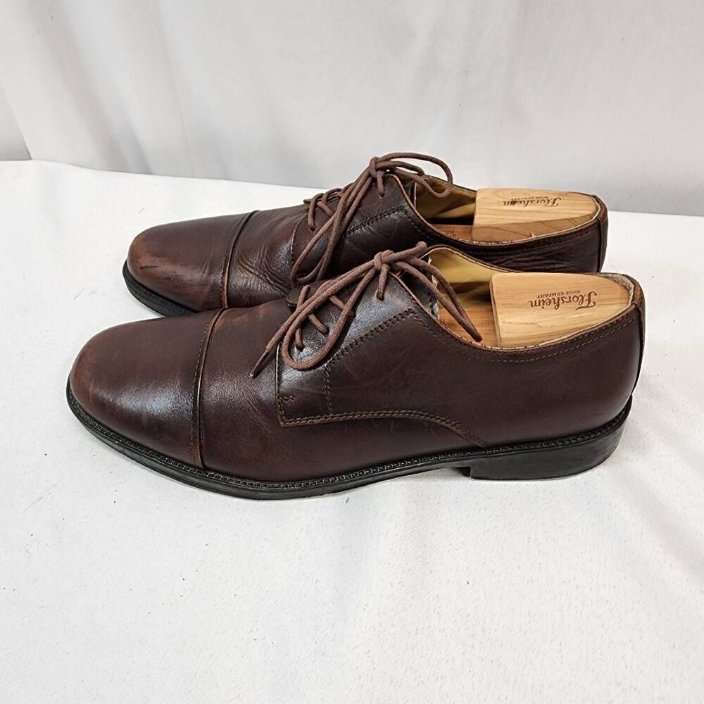 Chaps Men's Size 12M brown leather Oxford Dress Casual Shoes 96-7707 - Picture 5 of 9